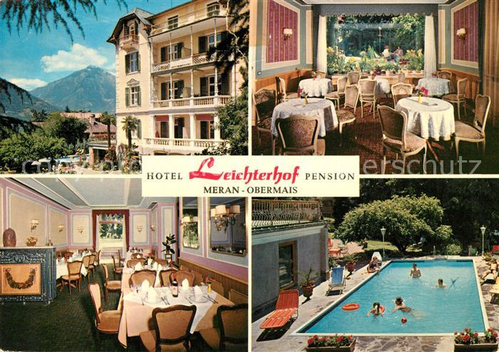 Obermais Meran Hotel Leichterhof Gaststube Schwimmbad
