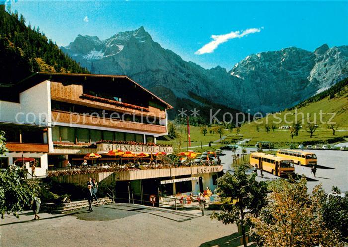 Hinterriss Tirol Alpengasthof Eng mit Karwendel