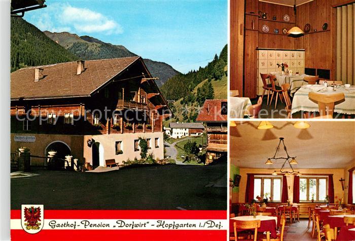 Hopfgarten Defereggen Gasthof Pension Dorfwirt Gasträume