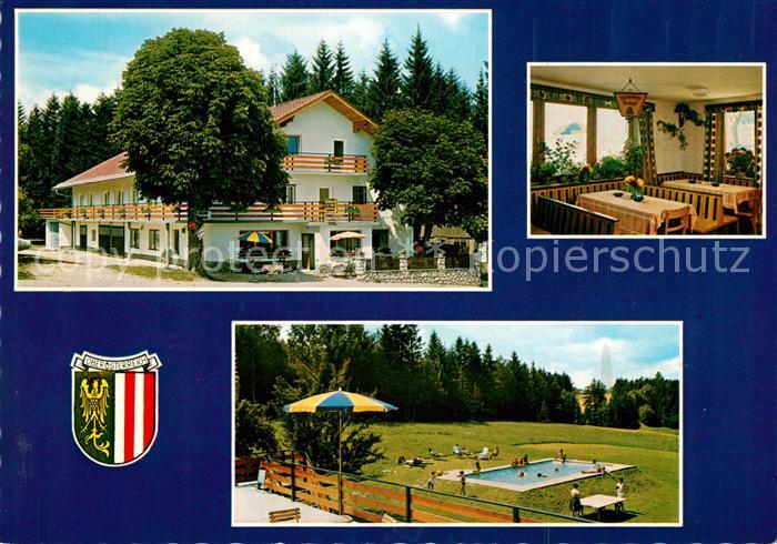 Puchkirchen Trattberg Gasthaus Pension Zum gruenen Wald Gaststube Schwimmbad