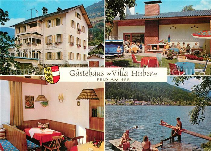 Feld See Gaestehaus Villa Huber Terrasse Gaststube Badeplatz