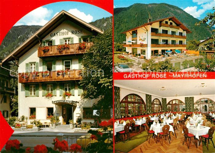Mayrhofen Zillertal Gasthof Rose Hotel Sonne Speisesaal