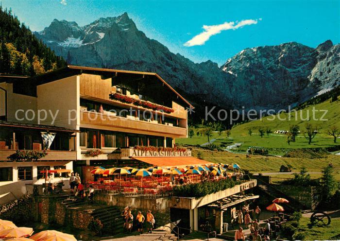 Hinterriss Tirol Alpengasthof Eng mit Grossem Ahornboden