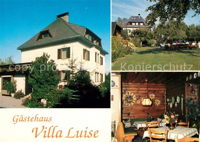 Faak am See Finkenstein Gaestehaus Villa Luise Garten Gaststube