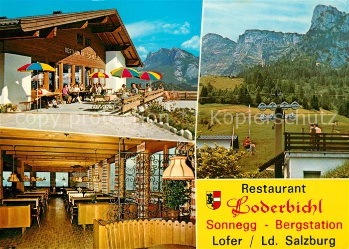 Lofer Restaurant Loderbichl Sonnegg Bergstation