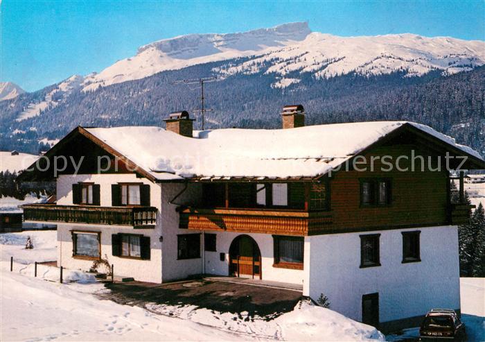 Riezlern Kleinwalsertal Vorarlberg Gaestehaus Ebert Winter