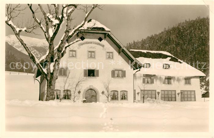 Weissbach Alpenstrasse Alpenhotel Winter