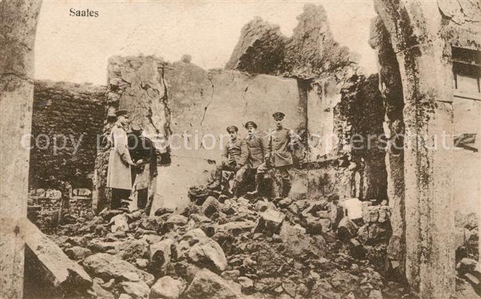 Saales Ruinen Soldaten