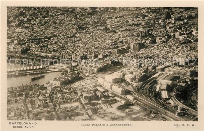 Barcelona Cataluna Fliegeraufnahme