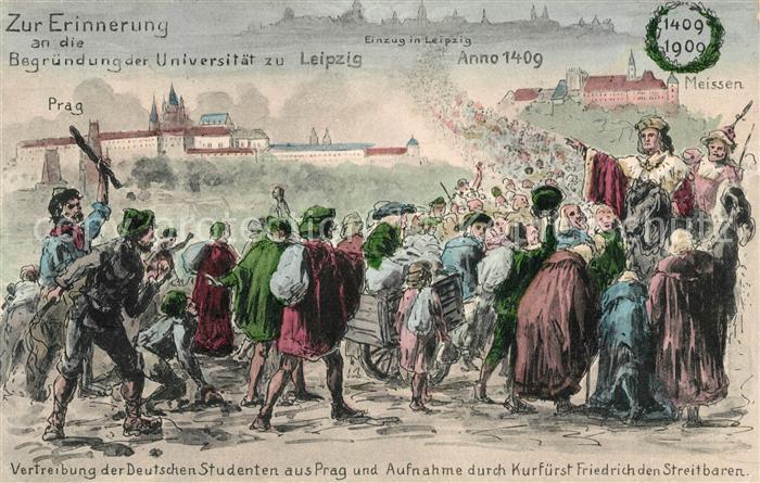 Leipzig Einzug zur Erinnerung an die Begruendung der Universitaet