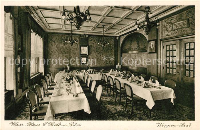 Berlin Wein-Haus C. Huth und Sohn Wappen-Saal