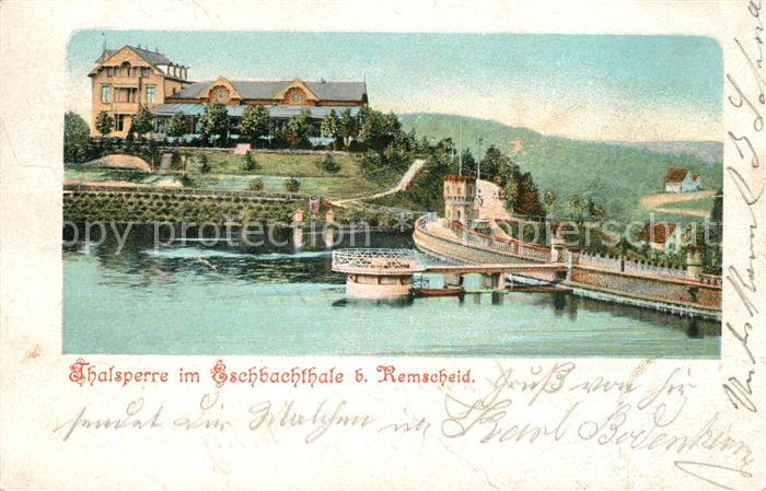 Remscheid Thalsperre Eschbachthale