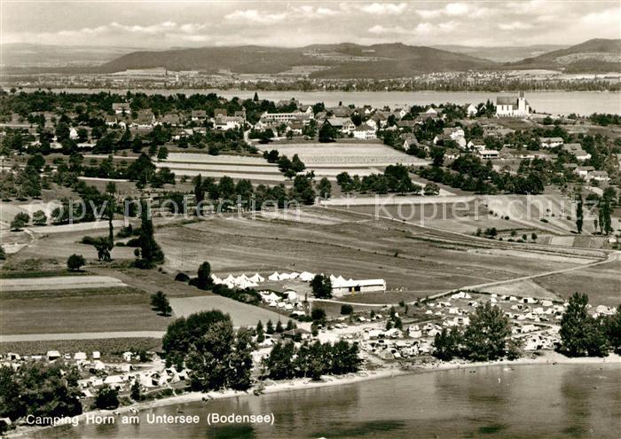 Horn Untersee Fliegeraufnahme Camping
