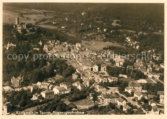 Koenigstein Taunus Fliegeraufnahme