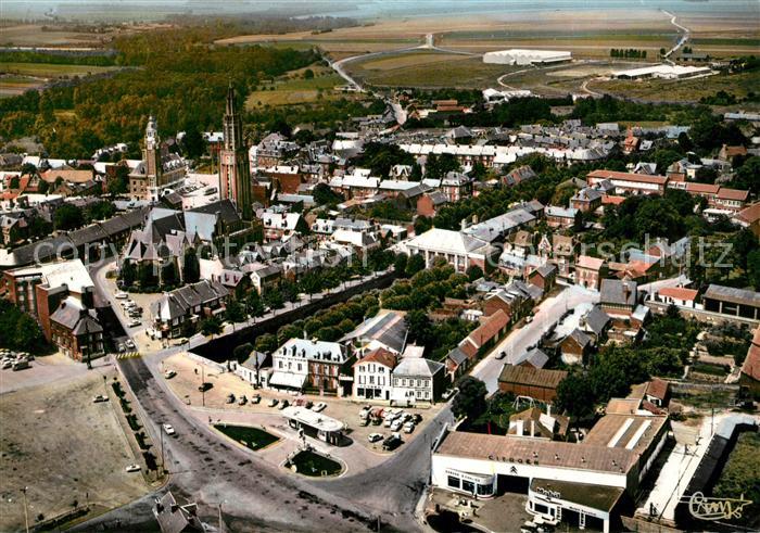 Roye Somme Place de la Republique Fliegeraufnahme
