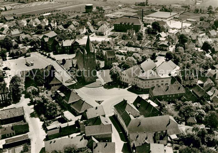 Westerwald Region Marktplatz Fliegeraufnahme