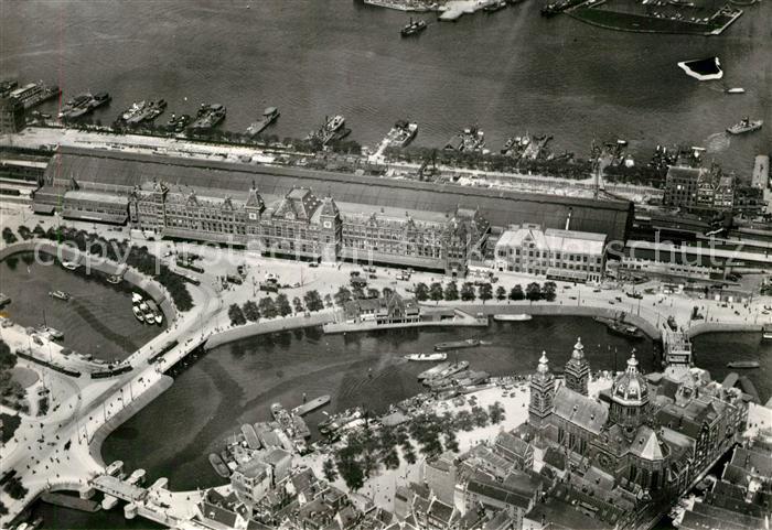 Oud Amsterdam Fliegeraufnahme Centraal Station