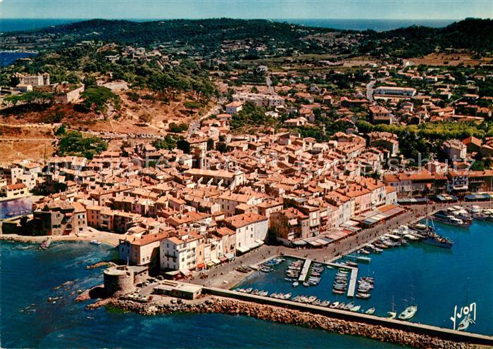 Saint Tropez Var Fliegeraufnahme Hafen Panorama