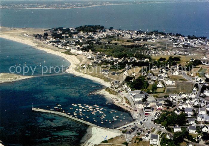 Presqu Ile de Quiberon Fliegeraufnahme Hafen