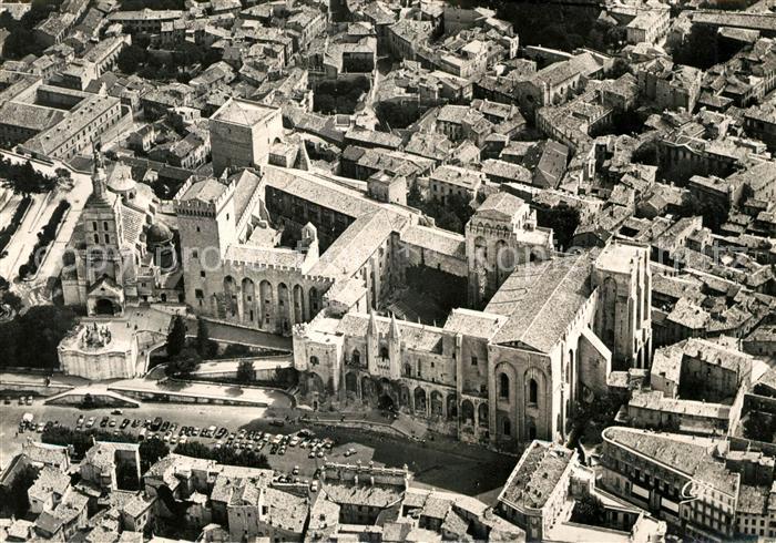 Avignon Vaucluse Palais des Papes Flugaufnahme