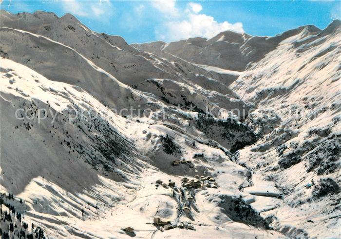 Obergurgl Soelden Tirol Fliegeraufnahme Winterlandschaft