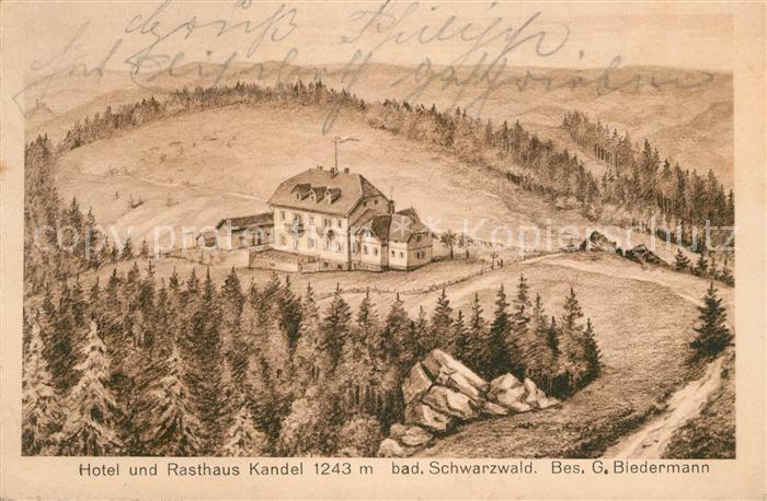 Kandel Breisgau Hotel Restaurant Kandel G. Biedermann