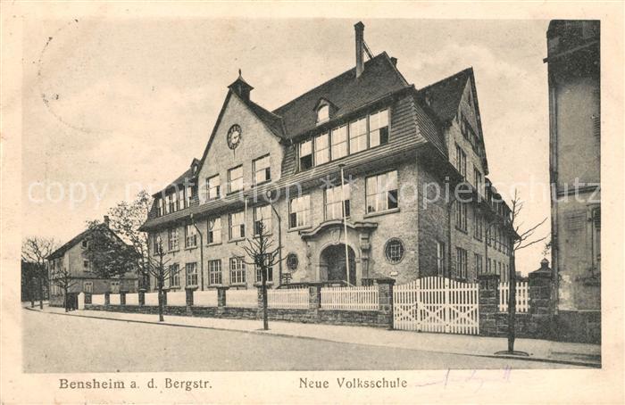 Bensheim Bergstrasse Neue Volksschule