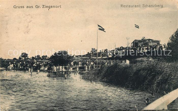 Stettin Szczecin Pommern Gr. Ziegenort Partie am See