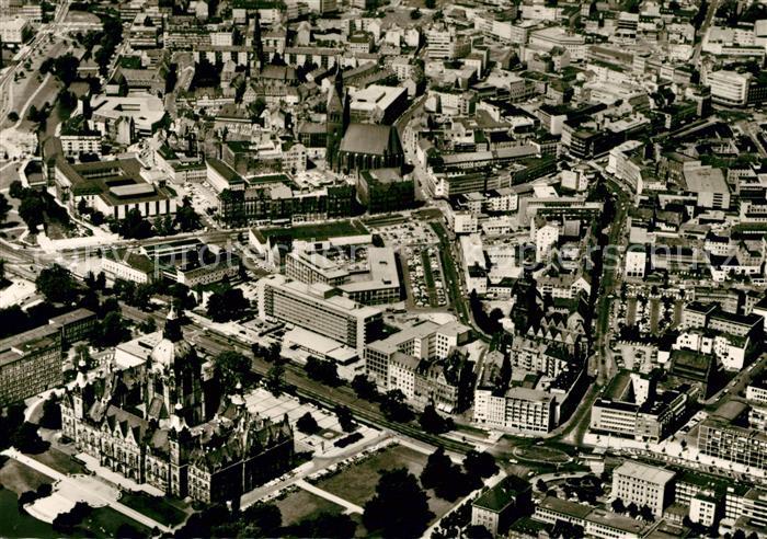 Hannover Fliegeraufnahme Stadtkern