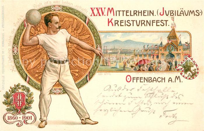 Offenbach Main 25. Mittelrhein Kreisturnerfest Kugeltosser