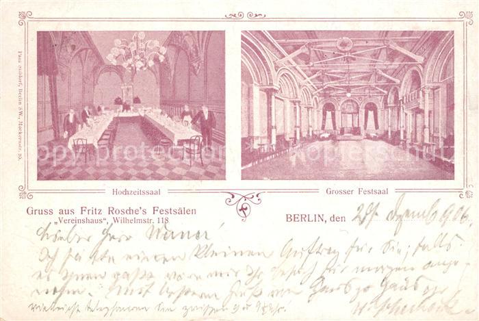 Berlin Fritz Roches Festsaele Hochzeitssaal Festsaal