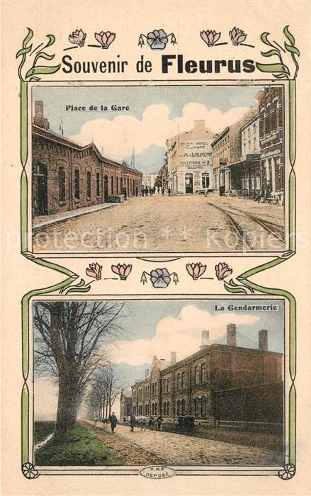 Fleurus Place de la Gare Gendarmerie