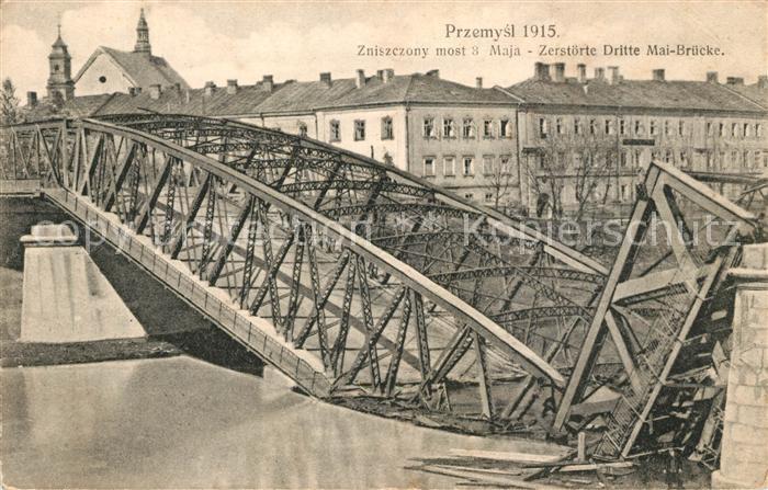 Przemysl Zerstoerte Dritte Mai-Bruecke