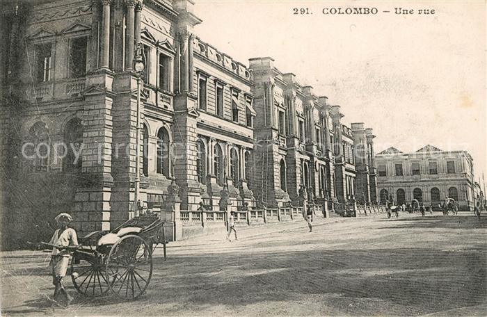 Colombo Ceylon Sri Lanka Une rue