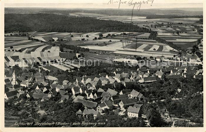 Siegelsbach Kraichgau Fliegeraufnahme