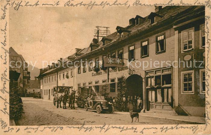 Leutenberg Thueringen Gasthaus zum weissen Lamm
