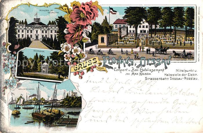 Dessau-Rosslau Elbhaus Schloss Georium Wallwitzhafen