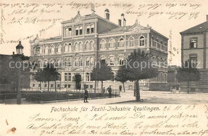 Reutlingen BW Fachschule fuer Textil-Industrie