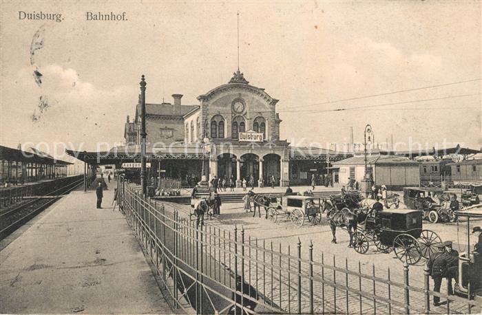 Duisburg Ruhr Bahnhof Pferdekutschen