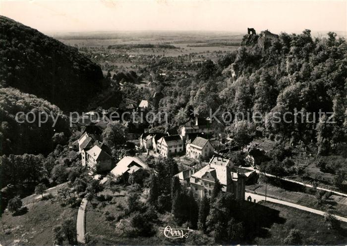 Ferrette Haut-Rhin Fliegeraufnahme Ville Haute