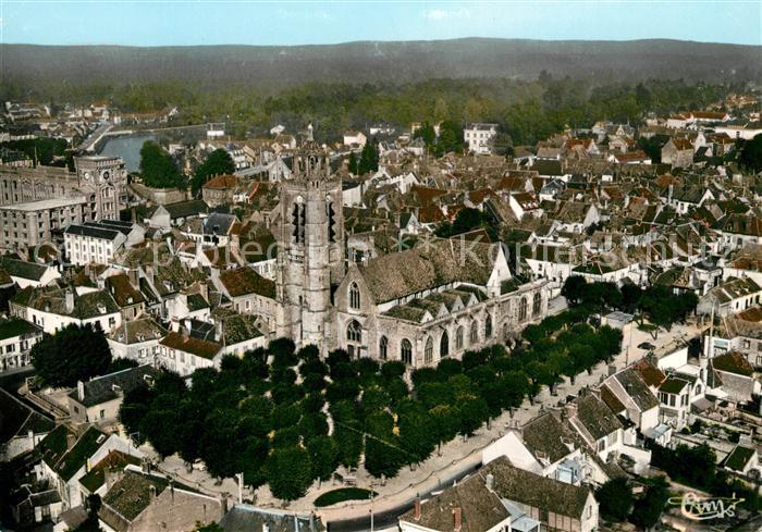Nogent-sur-Seine Fliegeraufnahme Eglise Saint-Laurent