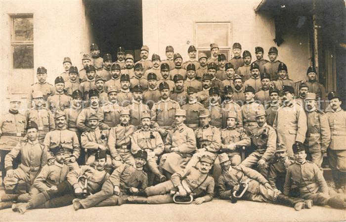 Militaria oesterreich-Ungarn WK1 KUK Gruppenfoto Prader Graz