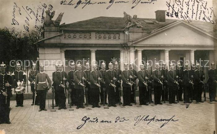Militaria Deutschland WK1 Schlossplatz Karlsruhe Trommel