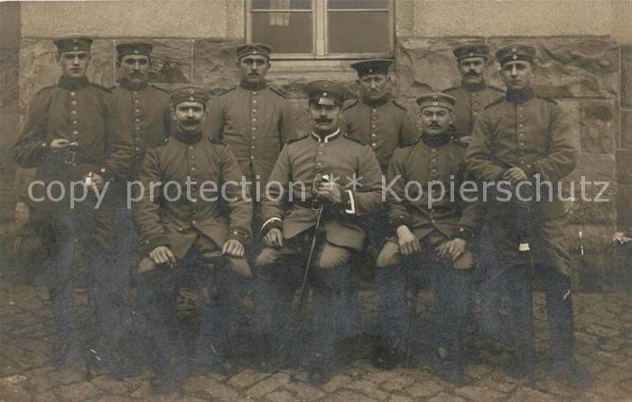 Militaria Deutschland WK1 Gruppenfoto Erfurt