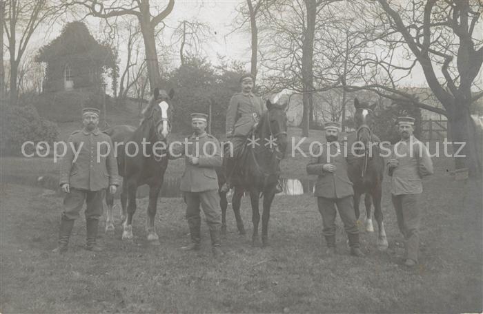 Militaria Deutschland WK1 Jena Feldpoststation Nr. 12 Pferde Foto
