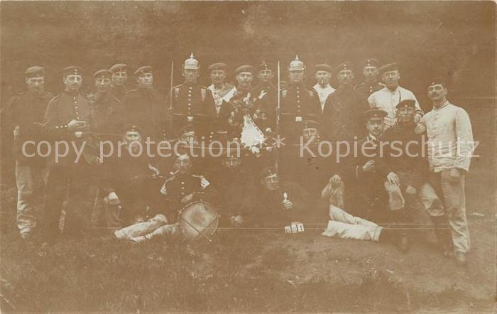 Militaria Deutschland WK1 Gruppenfoto Aachen
