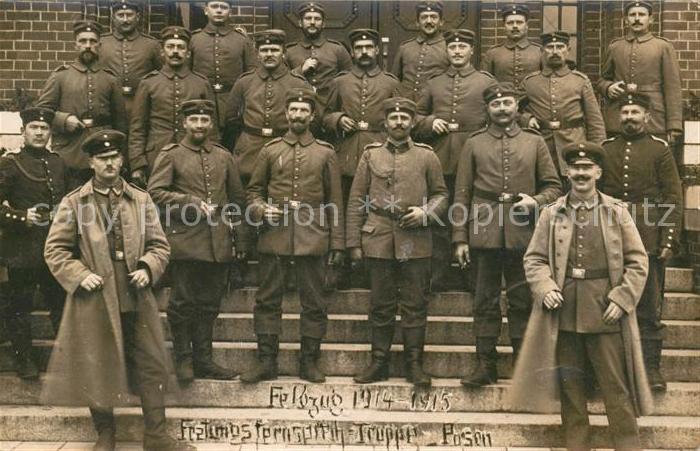 Posen Poznan WK1 Fernsprech Truppe Gruppenfoto