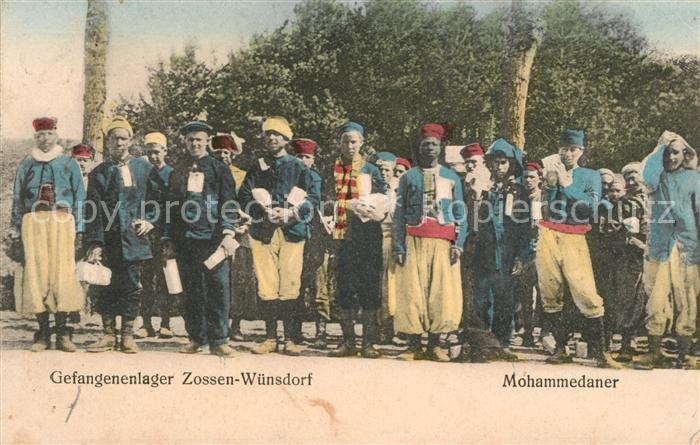 Militaria Deutschland WK1 Kriegsgefangenenlager Zossen-Wuensdorf Mohaammedaner