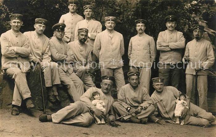 Militaria Deutschland WK1 Lazarett Wiesbaden Puppen