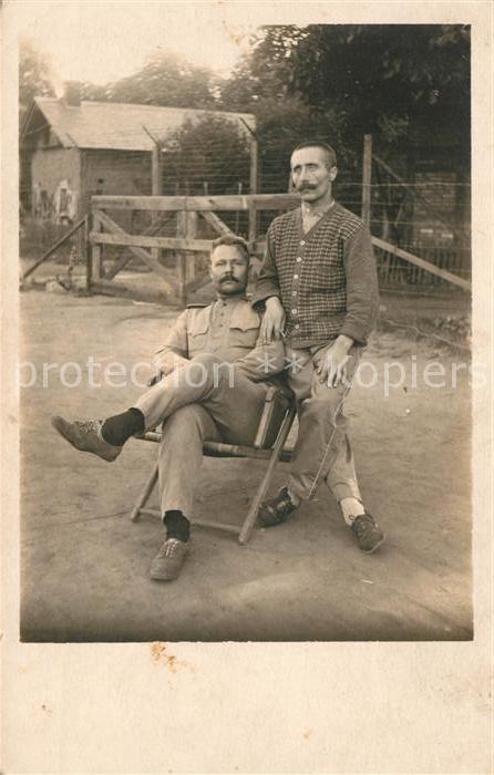 Militaria Deutschland WK1 Kriegsgefangenenlager Magdeburg Foto Franzosen